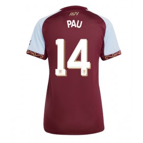 Aston Villa Pau Torres #14 Hemmakläder Dam 2025-26 Kortärmad
